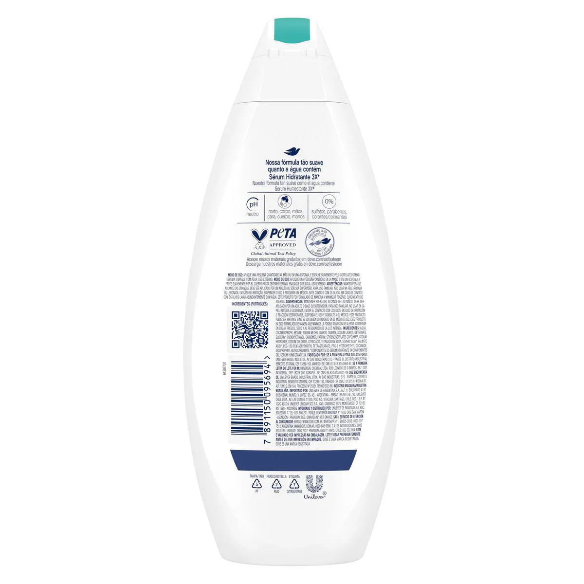 Sabonete Líquido Dove Pele Sensível com Glicerina 250ml