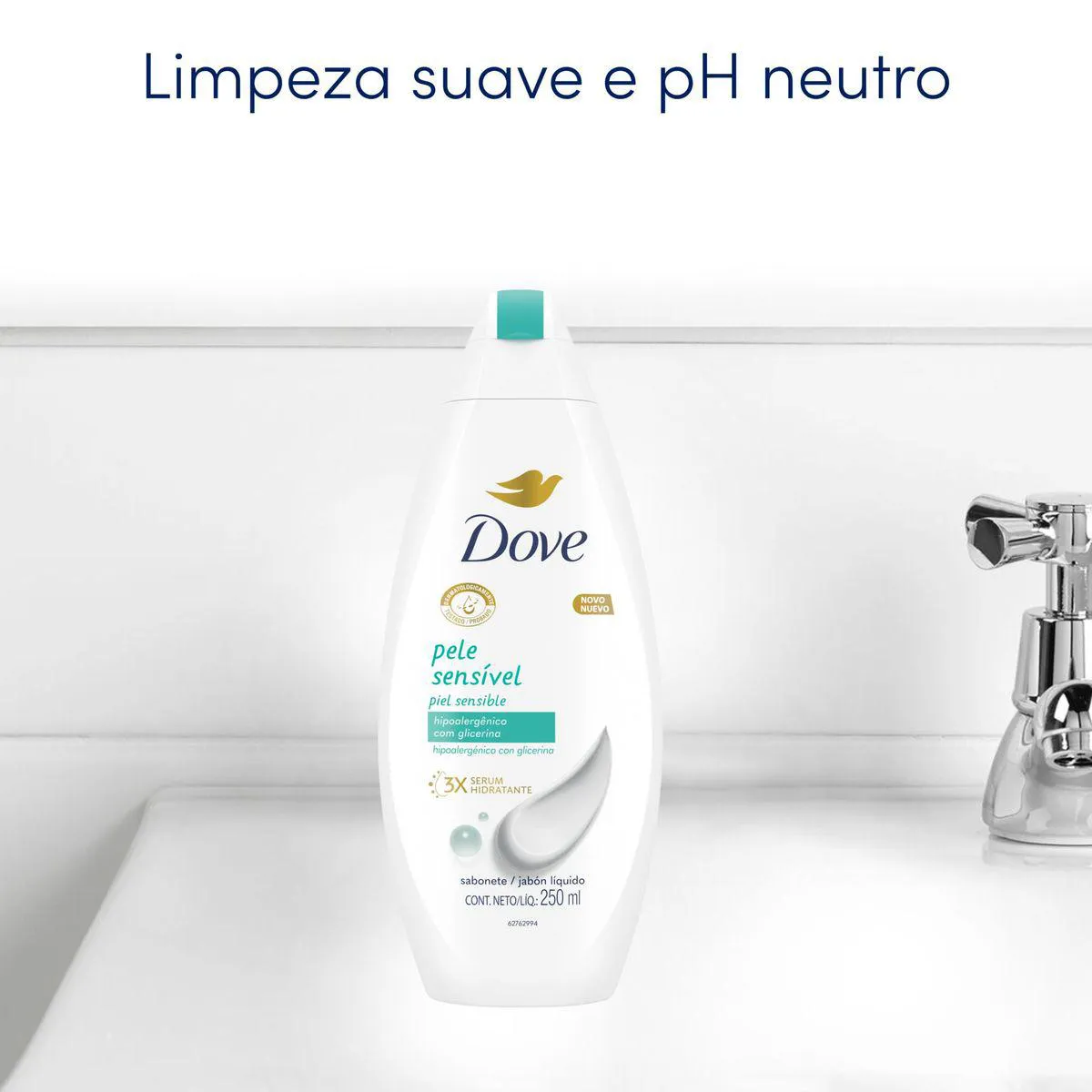 Sabonete Líquido Dove Pele Sensível com Glicerina 250ml