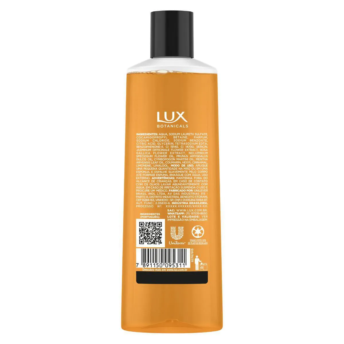 Sabonete Líquido Corporal Lux Botanicals Gardênia e Óleo de Amêndoas 250ml