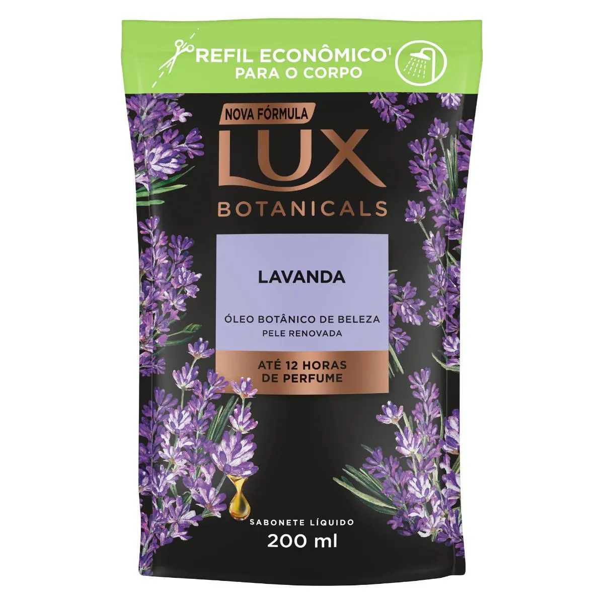 Refil Sabonete Líquido Lux Botanicals Lavanda com 200ml