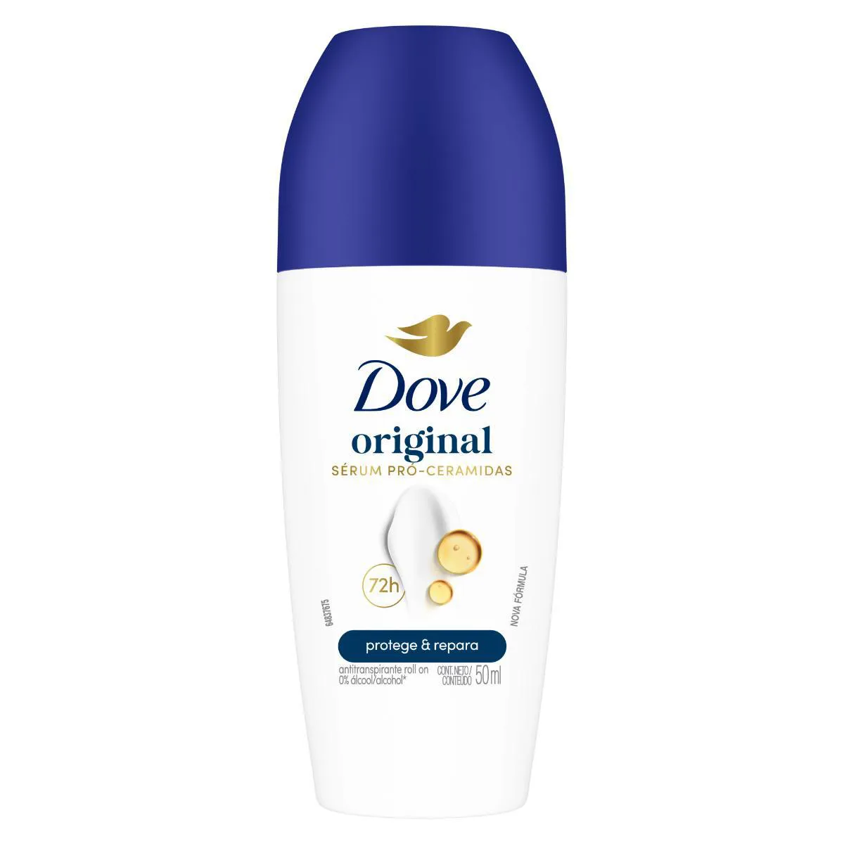 Desodorante Antitranspirante Roll-On Dove Original Feminino Sem Álcool 48h 50ml