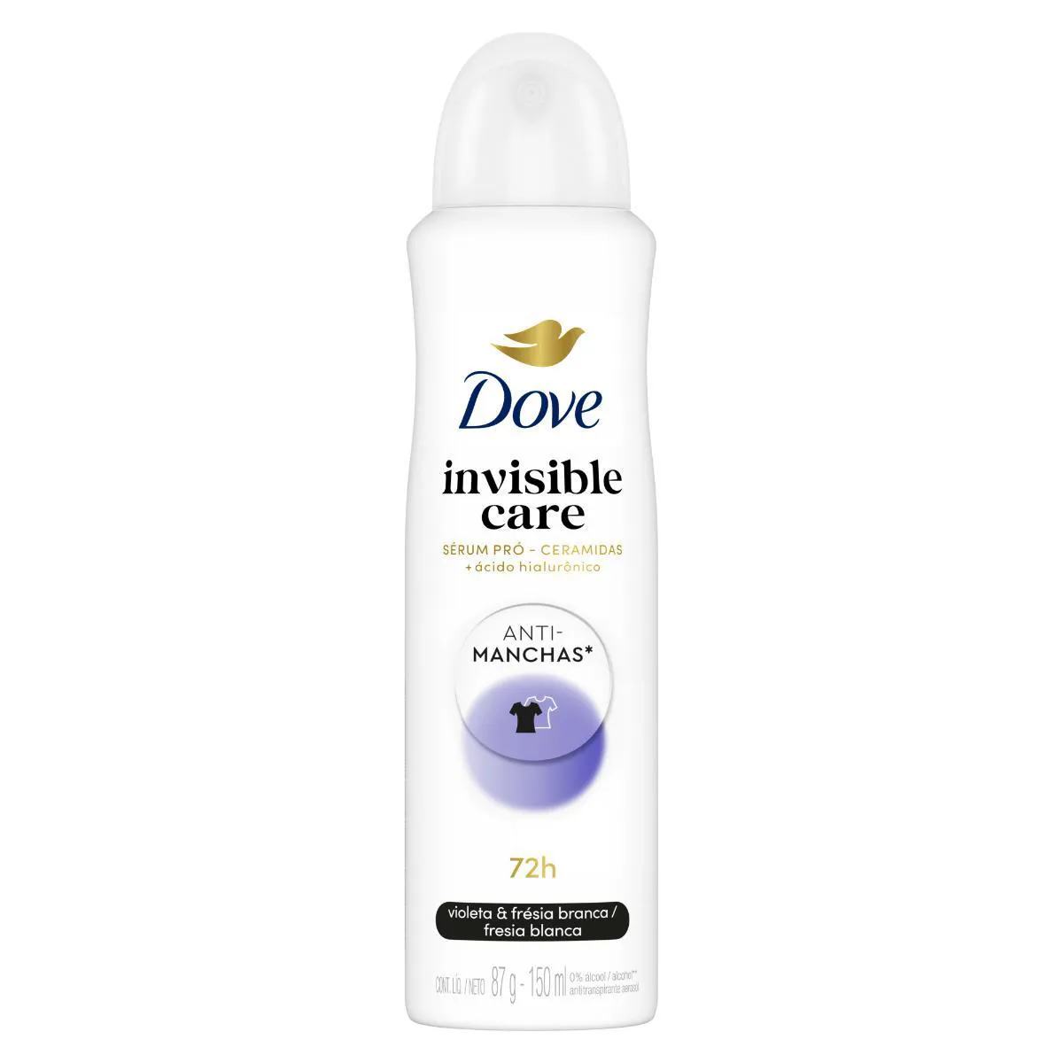 Desodorante Antitranspirante Aerosol Dove Invisible Dry Feminino 48h 150ml