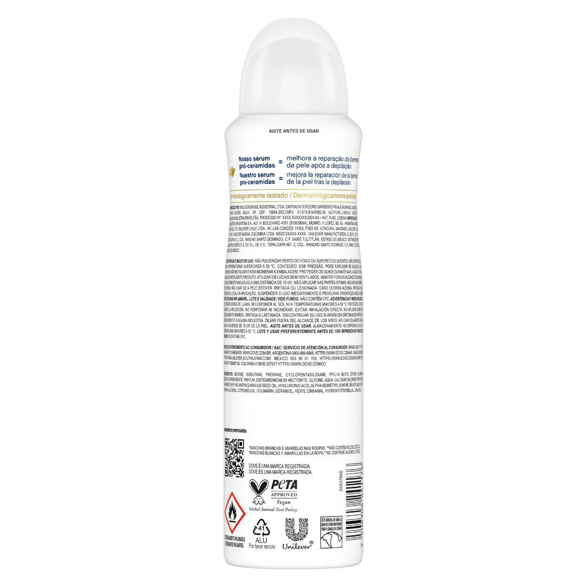 Desodorante Antitranspirante Aerosol Dove Invisible Dry Feminino 48h 150ml