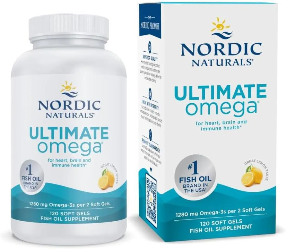Omega 3 Nordic Naturals Dha 1280mg 120 Softgels Importado