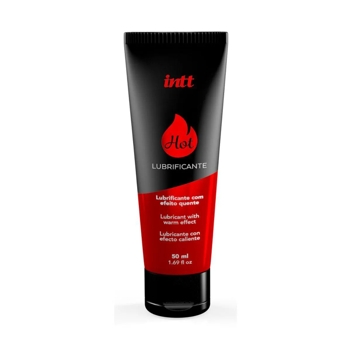 Lubrificante Íntimo Beijável Hot Efeito Quente Morango - Intt
