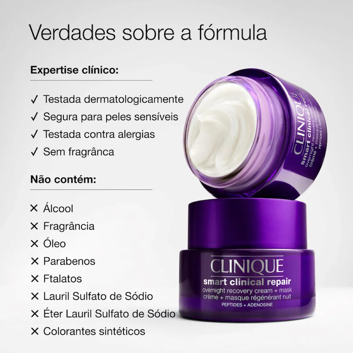 Creme Antirrugas Noturno Smart Overnight 50ml