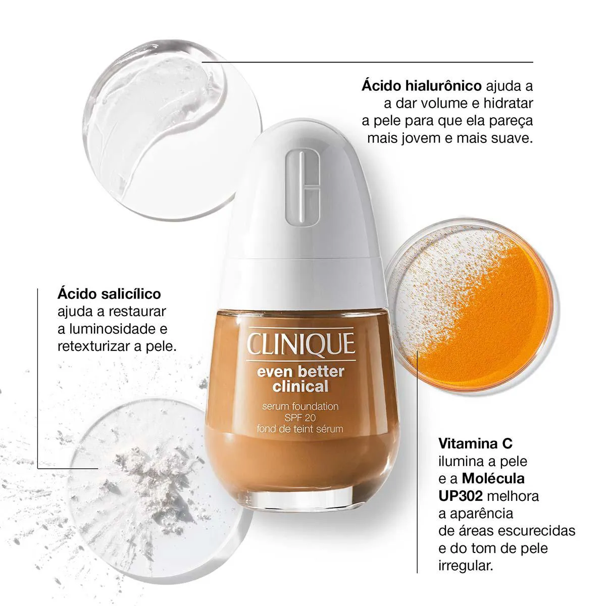 Base Sérum Facial Clinique Even Better FPS 20 30ml – CN 28 Ivory