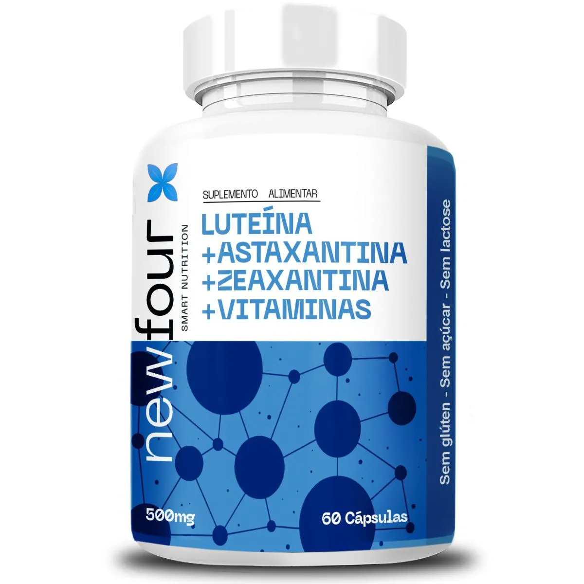 Luteína + Astaxantina + Zeaxantina +vitaminas 60 cápsulas