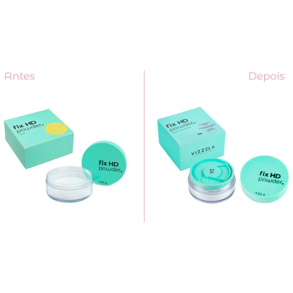 Pó Translucido Fix Hd Powder Vizzela 15g