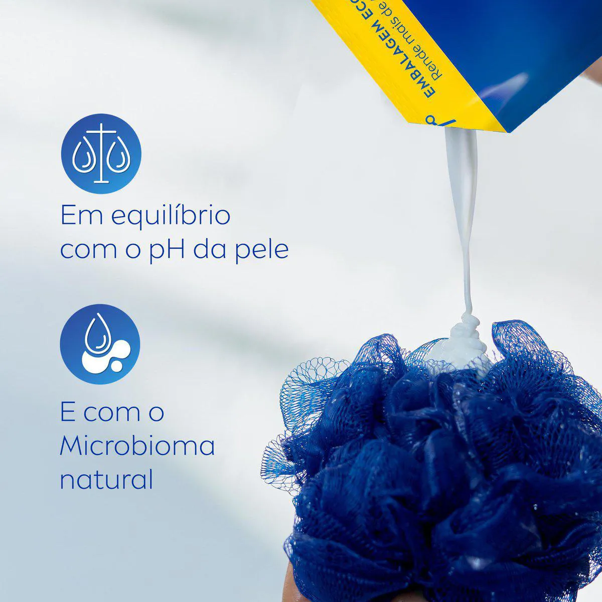 Refil Sabonete Líquido Corporal Nivea Creme Care com 200ml