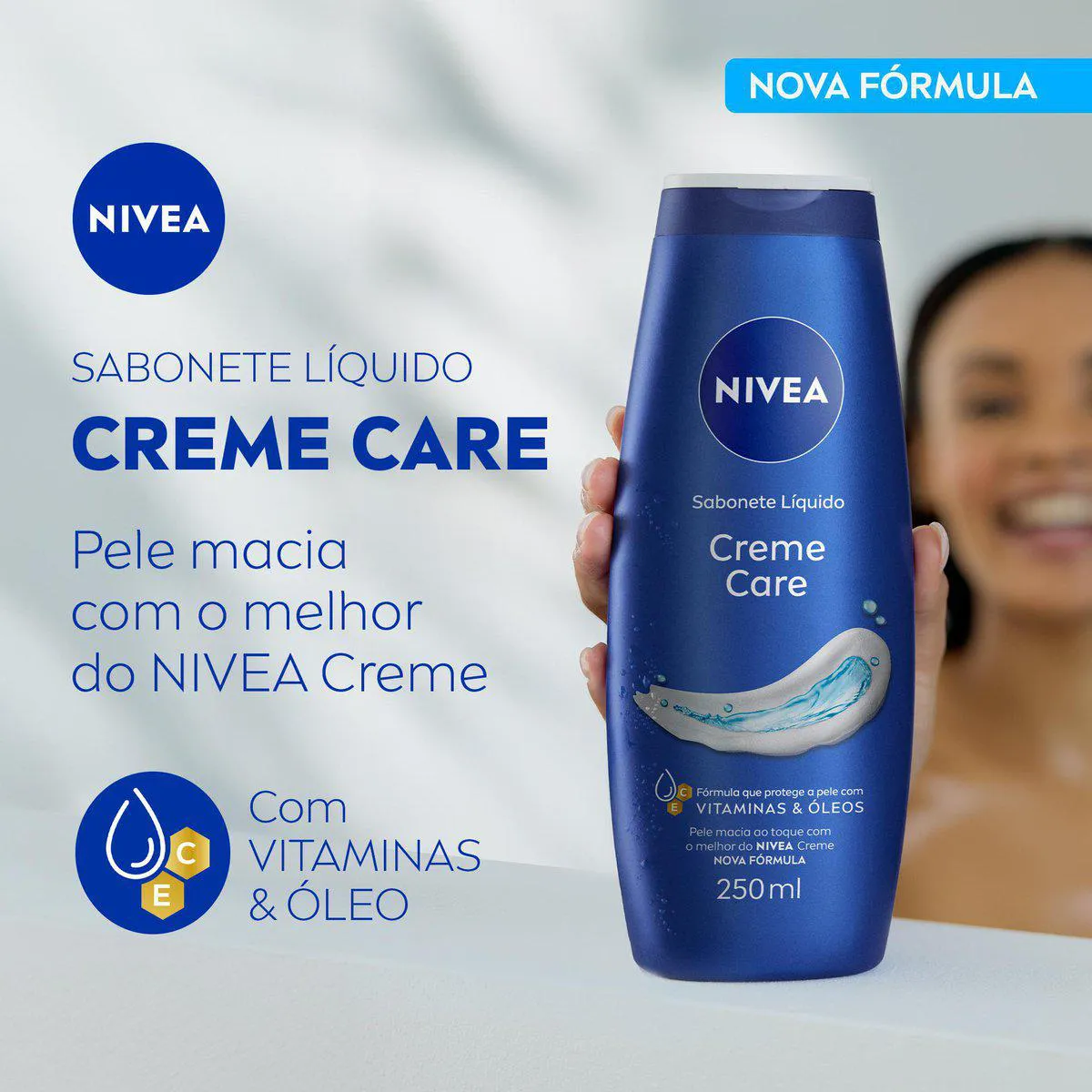 Sabonete Líquido Nivea Creme Care 250ml