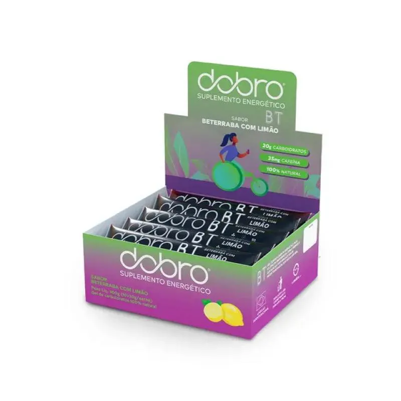 Bt Gel Dobro (display 10 Sachês 30g) - Sabor: Beterraba com Limão