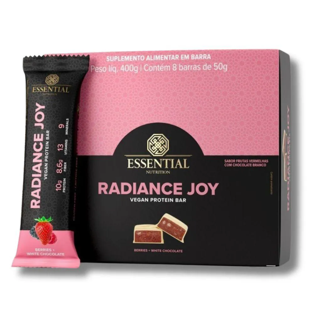 Barrinha Frutas Vermelhas Radiance Joy Essential Nutrition (8 unidades de 50G) unidades Unica