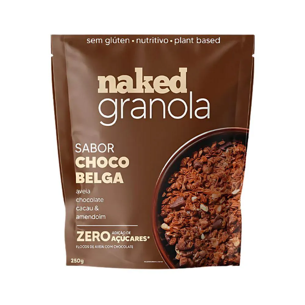 Granola Chocolate Belga e Aveia Naked Nuts 250g U Unica