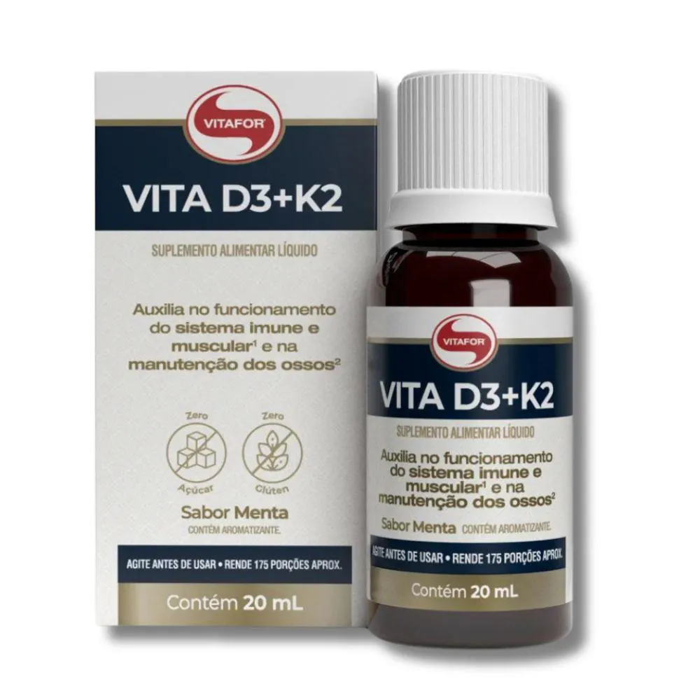 Vitamina D3 + K2 Vitafor 20ml U Unica