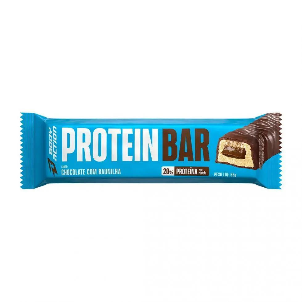 Protein Bar (55g) - Sabor: Chocolate C/ Baunilha
