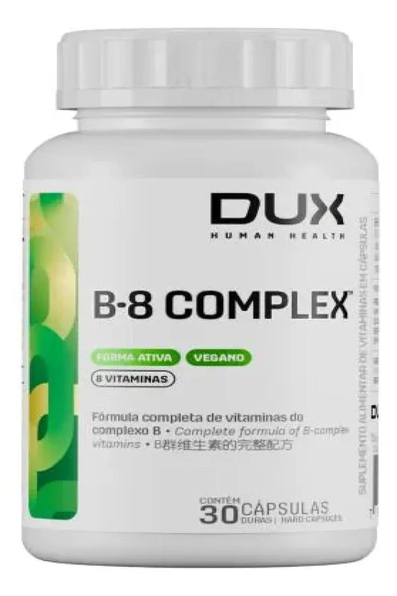 Complexo B Vitamina sem Sabor 30 Capsulas Dux