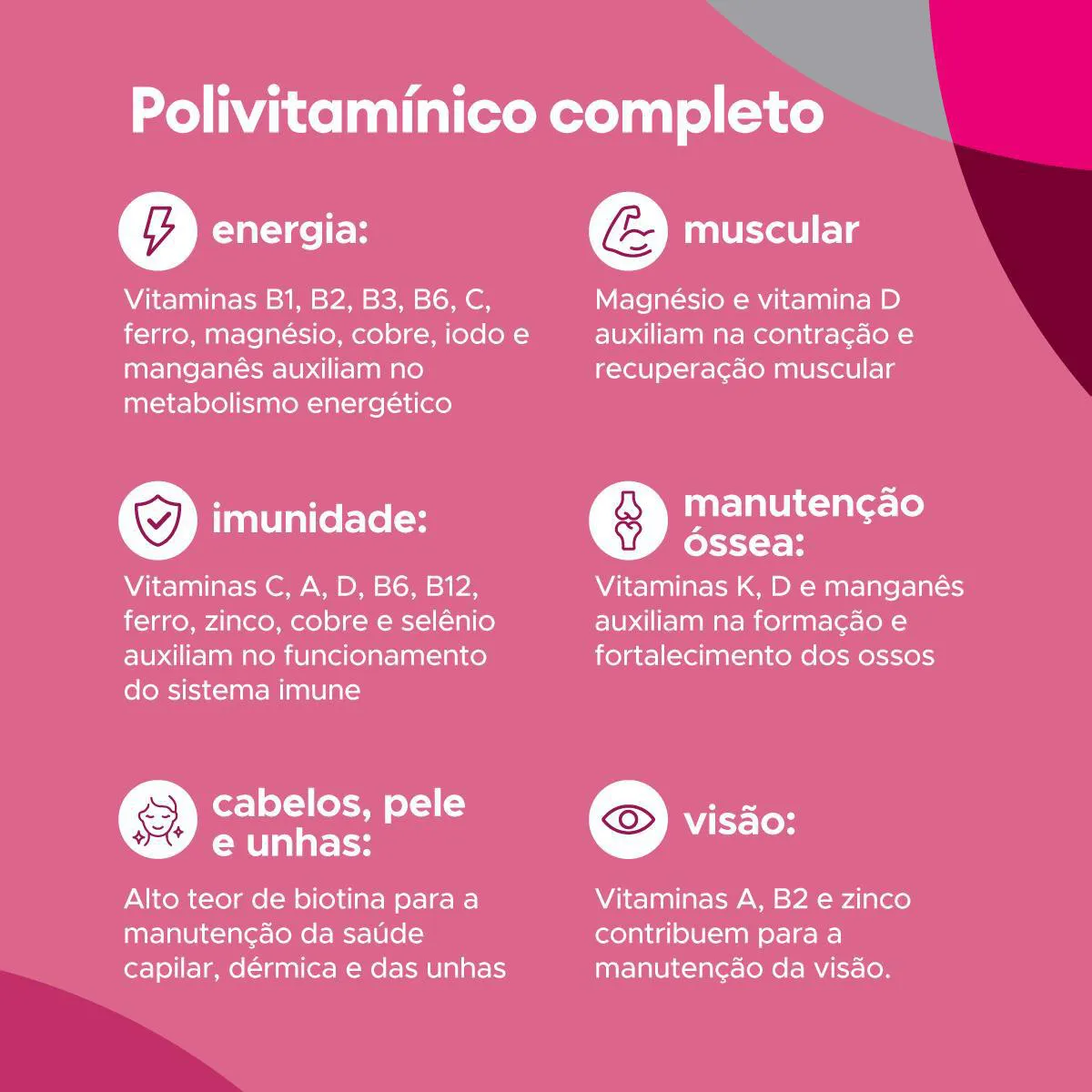 Polivitamínico bwell Mulher Senior 50+ 30 Cápsulas
