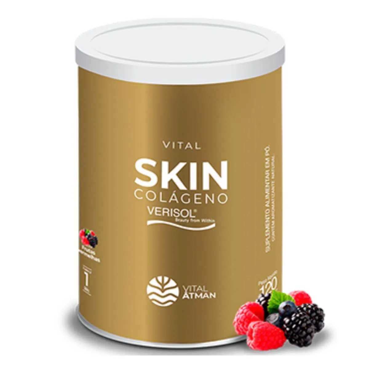 Vital Skin Colágeno Frutas Vermelhas Verisol Vitaminas