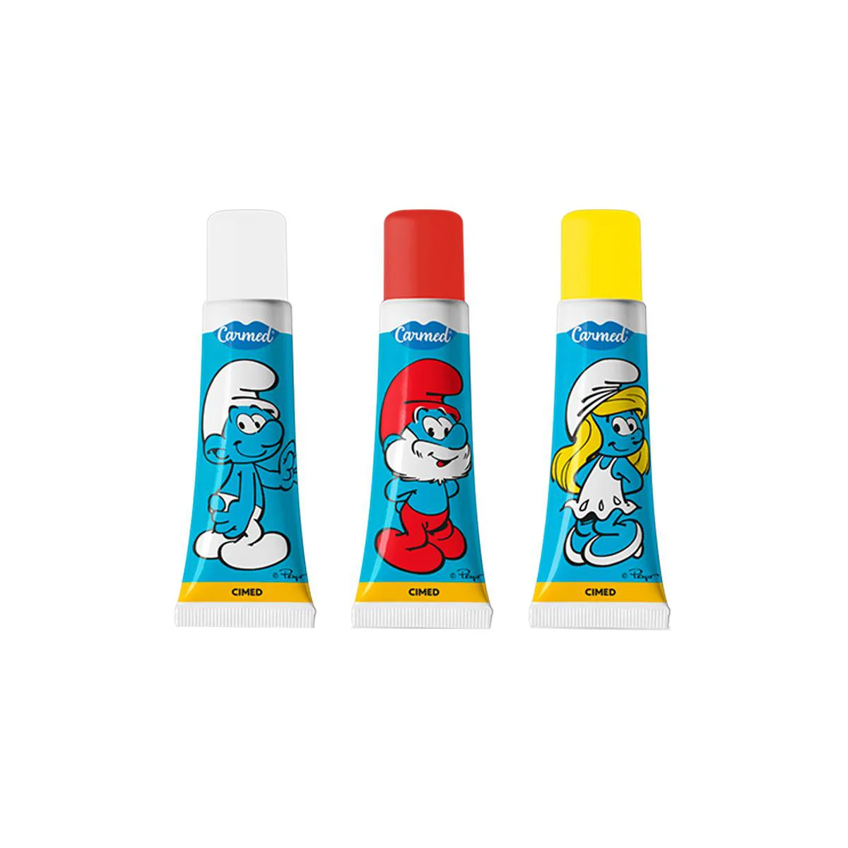Hidratante Labial Carmed Os Smurfs Blueberry Incolor 10g
