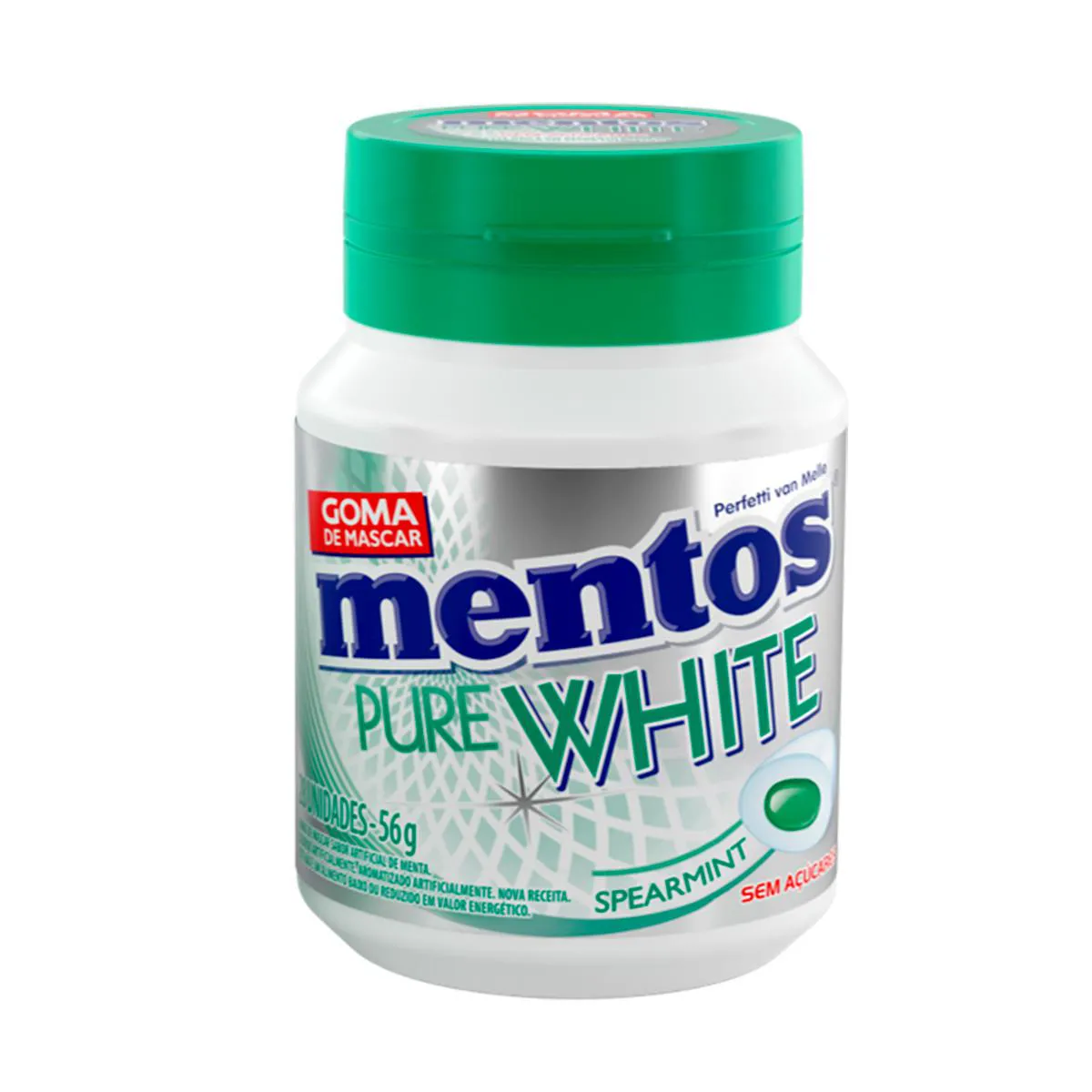 Mentos Pure White Spearmint 28 Unidades