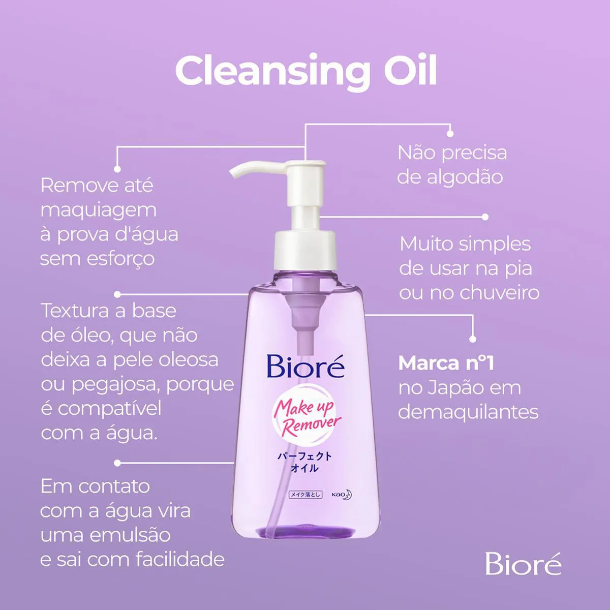 Demaquilante Bioré Make Up Remover 150ml