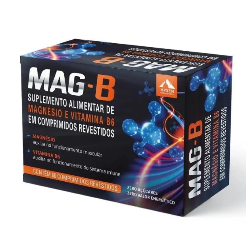 Mag B Suplemento Alimentar Apsen 60Cpr