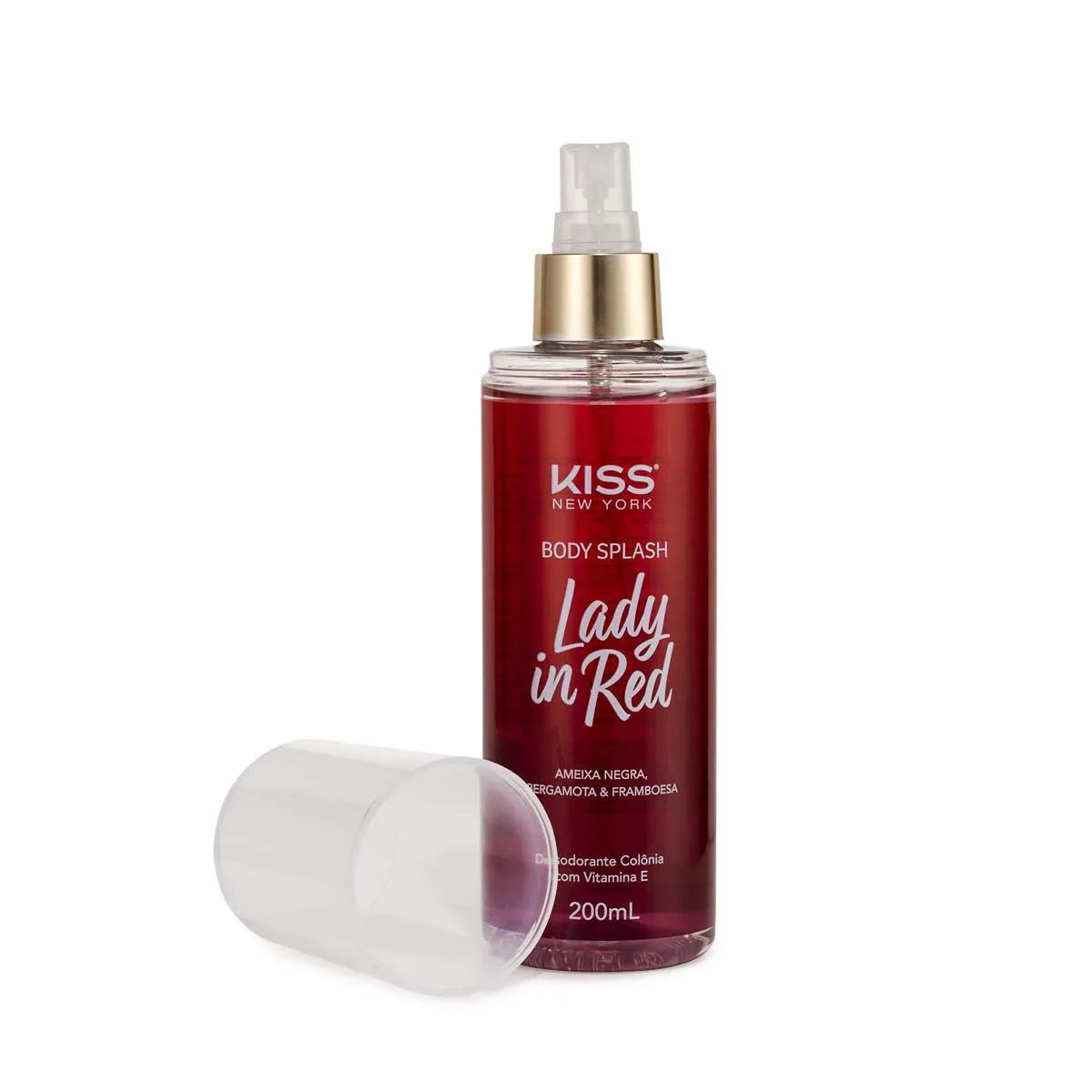 Body Splash Kiss New York Lady In Red 200ml