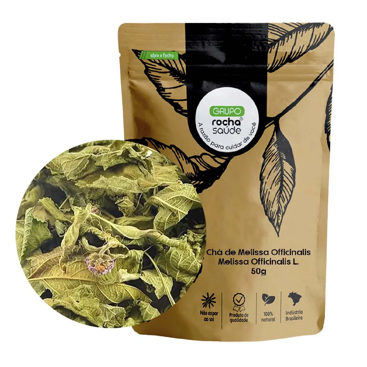 Chá de Melissa Officinalis - Melissa Officinalis L. - 50G