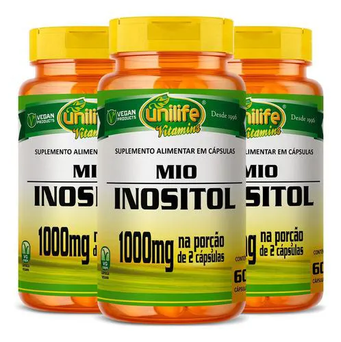 Mio Inositol 3 X 60 cápsulas Unilife