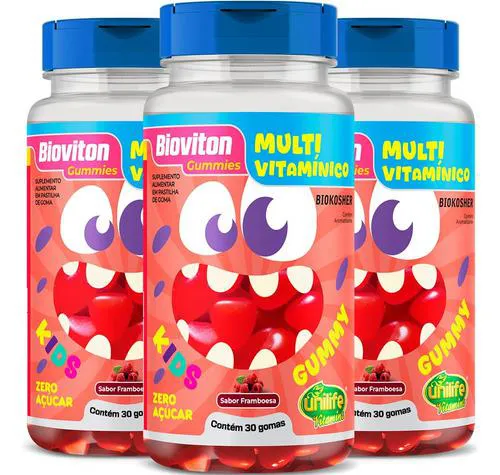 Multivitamínico Kids 3 X 30 Gomas Unilife