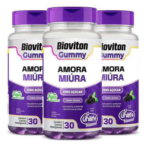 Amora Miura 3 X 30 Gomas Unilife