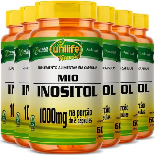 Mio Inositol 6 X 60 cápsulas Unilife