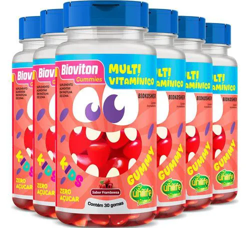 Multivitamínico Kids 30 Gomas 6 X Unilife