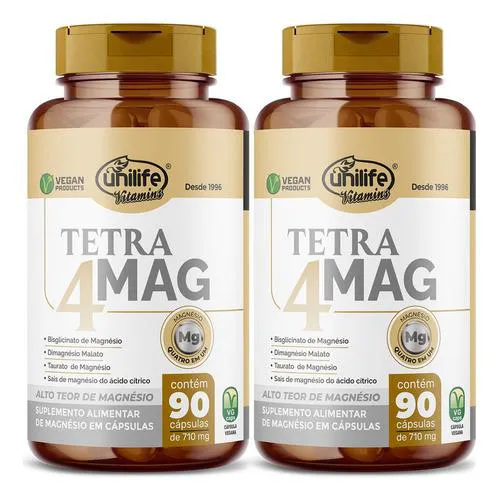 Tetra 4 Magnésios 2 X 90 cápsulas Unilife