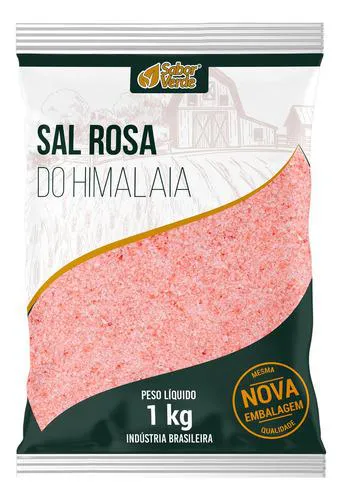 Sal do Himalaia 1kg Sabor Verde
