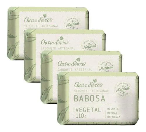 Sabonete de Babosa 4 X 110g Cheiro de Ervas