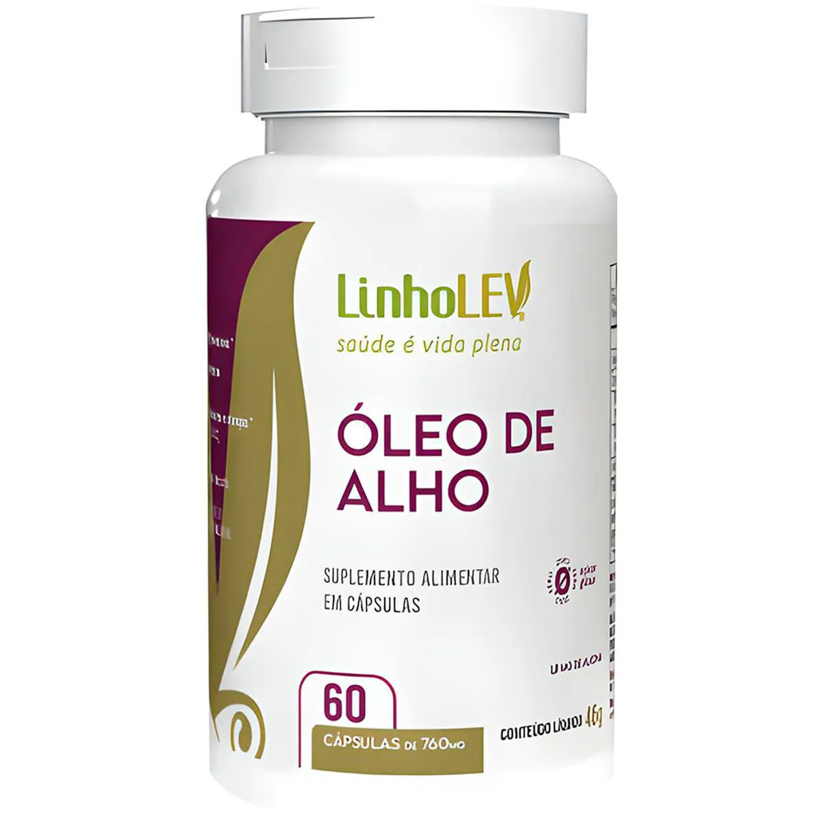 Óleo de Alho 60 cápsulas Linho Lev