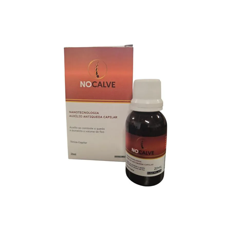Nocalve Tônico Capilar Antiqueda com Nanotecnologia, 20ml, Auxílio para Volume Endcalve dos Fios