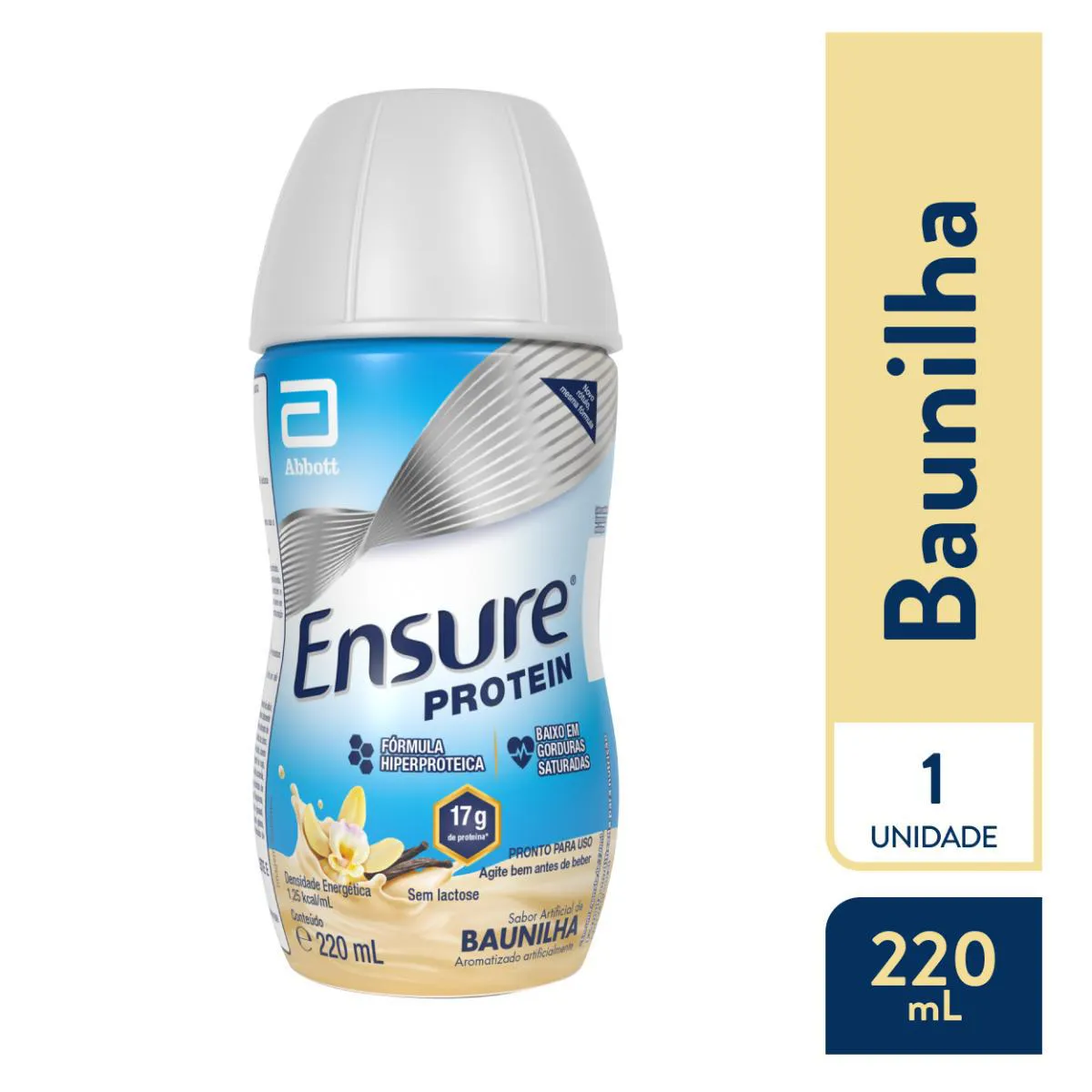 Suplemento Nutricional Ensure Protein Baunilha com 220ml