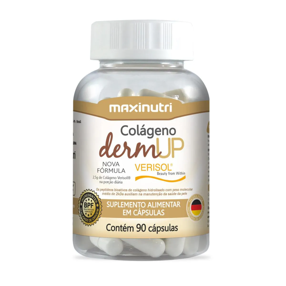 Colágeno Verisol Dermup - 90 cápsulas - Maxinutri