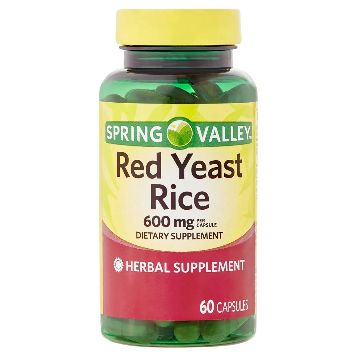 Arroz de Levedura Vermelha 600 Mg 60 Capsulas - Spring Valley