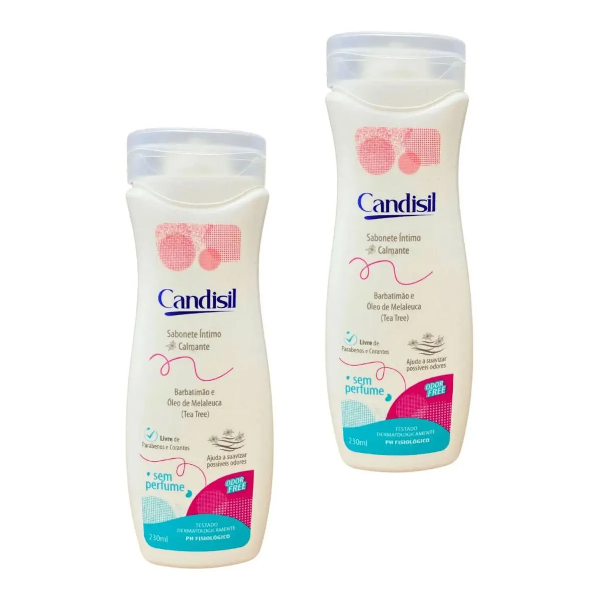 Kit 2un Sabonete Liquido Íntimo Calmante Candisil 230ml