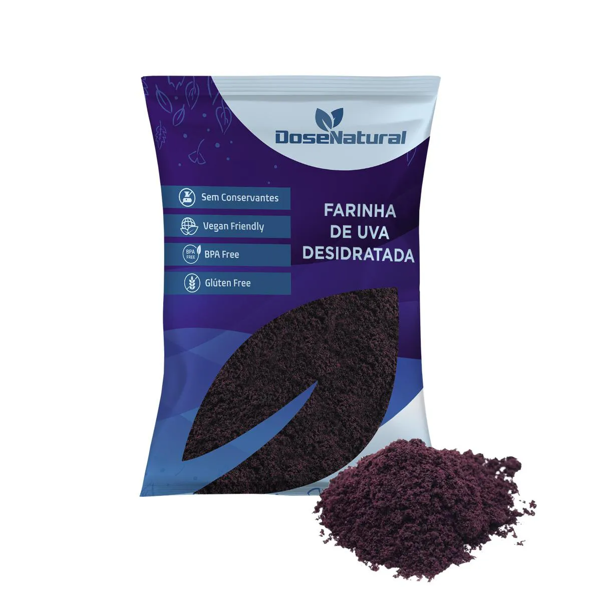 Farinha de Uva Premium Desidratada a Melhor 100% 500g