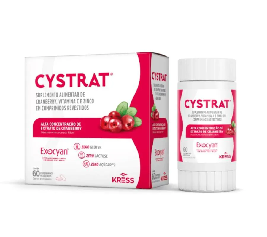 Cystrat Suplemento Alimentar de Cranberry Kress 60Cpr