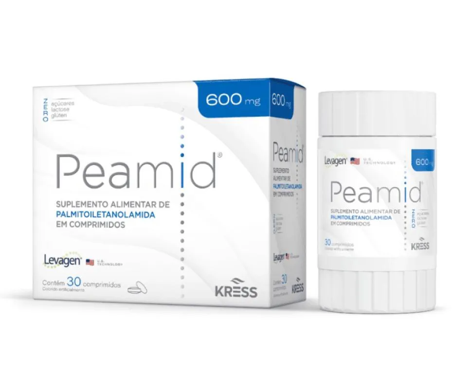 Peamid Suplemento Alimentar de Palmitoiletanolamida600Mg Kress 30Cpr