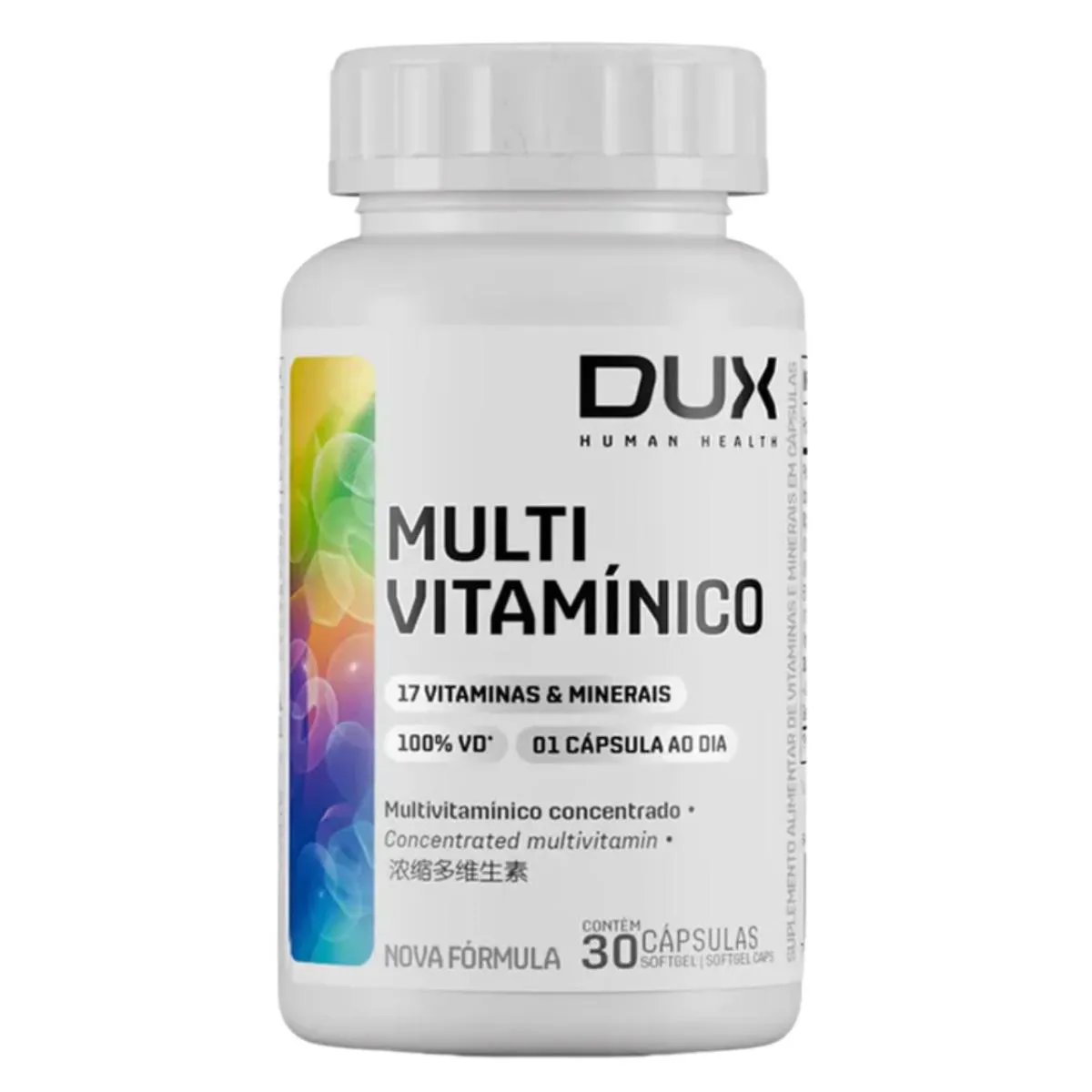 Multivitamínico Dux 30 cápsulas Softgel 100% Idr Concentrado