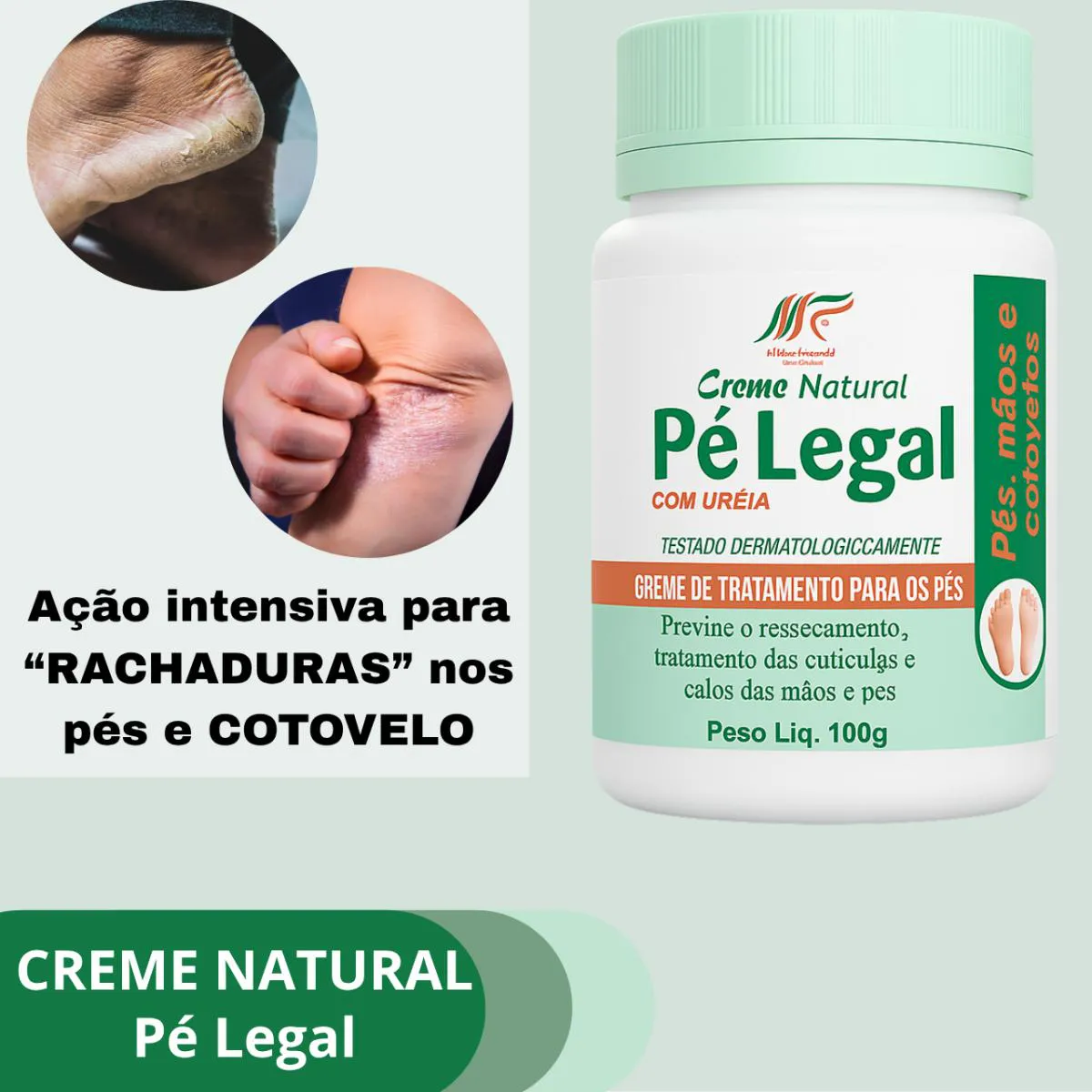 Creme de Uréia para Pés e Cotovelos Hidratação Intensa