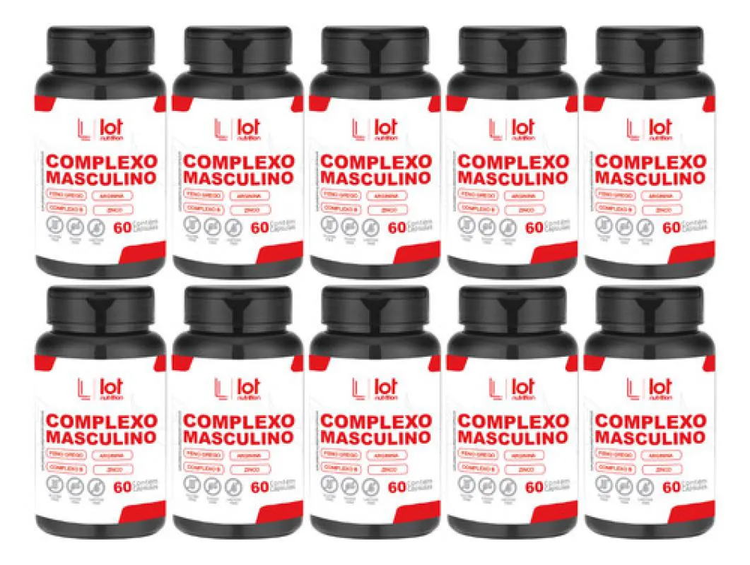Kit 10un Complexo Man 60 cápsulas sem Sabor