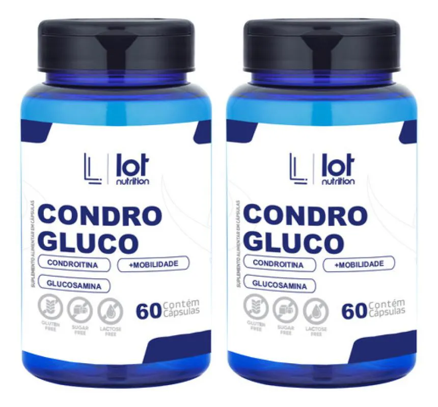 Kit 2un Condrogluco 60 cápsulas sem Sabor